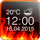Fire Digital Weather Clock APK