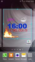 برنامه‌نما Fire Digital Weather Clock عکس از صفحه