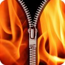 fire zipper lock screen APK
