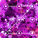 Glitter Shining Purple Star Pattern Smart PIN Lock APK