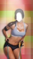 Fille fitness photomontage capture d'écran 2