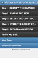 Five step to a safer workplace Affiche
