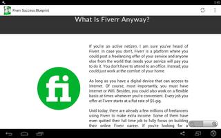 Fiverr Success Blueprint capture d'écran 3