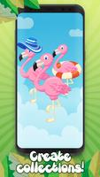 Flamingo Kawaii Evolusi dan Permainan Clicker screenshot 2