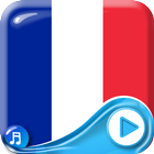 French Flag Waving Wallpaper biểu tượng