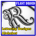 Alphabet de lettrage icône