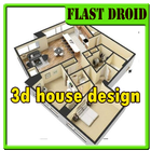 Icona 3d casa di progettazione