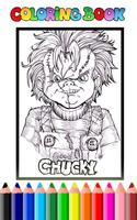 Killer Chucky Coloring ポスター