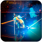 League of Laser Warriors in Neon Zeichen