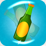 flip beer bottle game icon