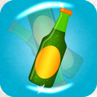 flip beer bottle game icône