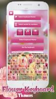 Flower Keyboard Themes:Cute Keyboards with Emojis screenshot 3