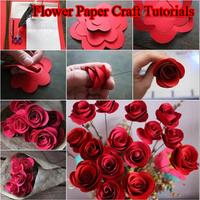 Flower Paper Craft Tutorials โปสเตอร์