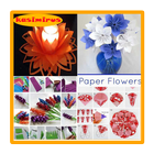 Ideas de la flor de papel icono