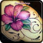 Flower Design Tattoo icône