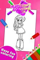 Fluttershy Coloring Game Affiche