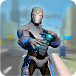 Flying Futuristic Robot Fight 3D