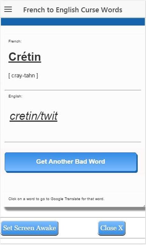 French Bad Words For Android Apk Download