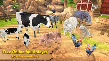 Farm Animal Family: Online Sim poster