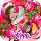 Rose Photo Frame Double آئیکن