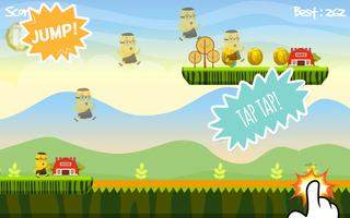 Kids Hopper Minion Jump runner Game تصوير الشاشة 1