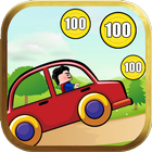 Super Car Race Climb HILL herO maN Game Zeichen