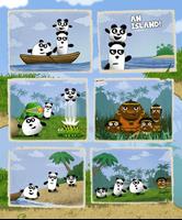 3 Panda Escape الملصق