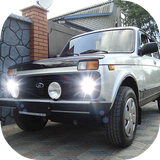 Offroad 4x4 Russian Lada Niva Crash Test 3D Zeichen