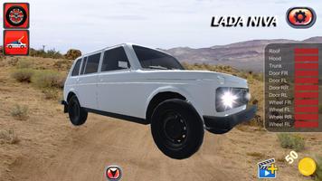 Offroad 4x4 Russian Lada Niva Crash Test 3D captura de pantalla 1