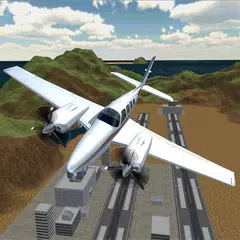 飛行機フライトシミュレーターの3D