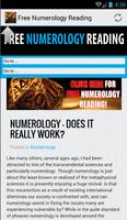 Free Numerology Reading الملصق