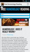 Free Numerology Reading Affiche