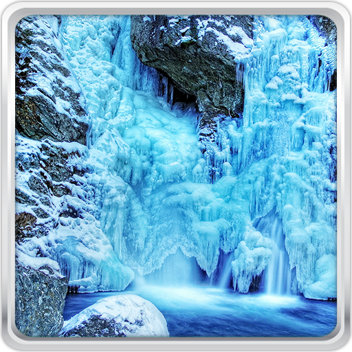 Frozen Waterfall Wallpaper