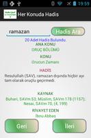 1 Schermata Her Konuda Hadis