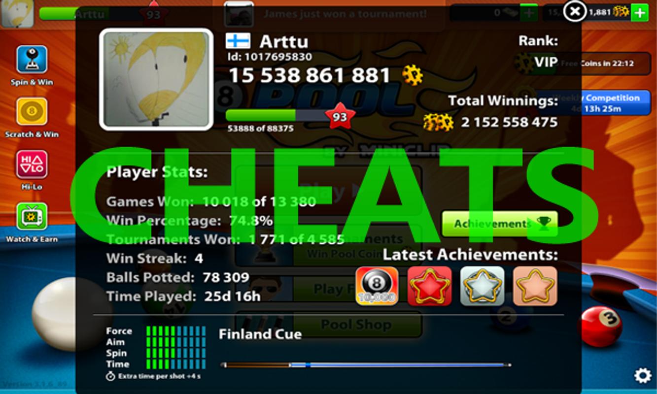8 ball pool hack coins cash cheat tool free download