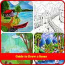 how to drawing scenery APK