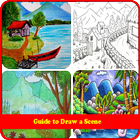 how to drawing scenery icône