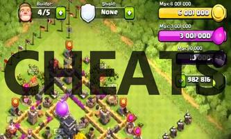 Gems Coins Clash of Clans پوسٹر