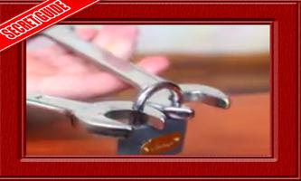 Guide open a lock with wrench постер