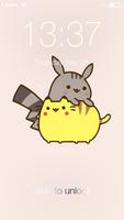 Kawaii Pusheen Cat Wallpapers Lock Screen Pattern पोस्टर