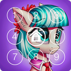 Little Pony Harmony Wallpapers PIN Lock Security آئیکن