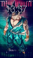 Shadow Saiyan Goku Super Hero PIN Lock Password Poster