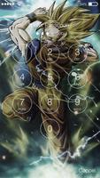 Shadow Saiyan Goku Super Hero PIN Lock Password captura de pantalla 1