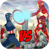 American Captain vs Avenging Iron Hero icône
