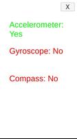 test : gyroscope , accelerometer , compass capture d'écran 1