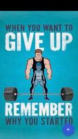 Poster Motivational Gym Quotes with I