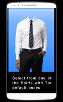 Men Formal Shirt With Tie постер
