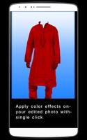 Men Kurta Pyjama Photo Editor 스크린샷 3