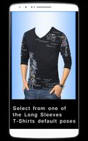 Men Long Sleeves T-Shirt Maker اسکرین شاٹ 1