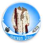 Men Sherwani Dress Foto Editor simgesi